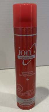 ion daily Solutions DRY SHAMPOO Refreshes Absorbs Oil Vegan RARE pink bottle